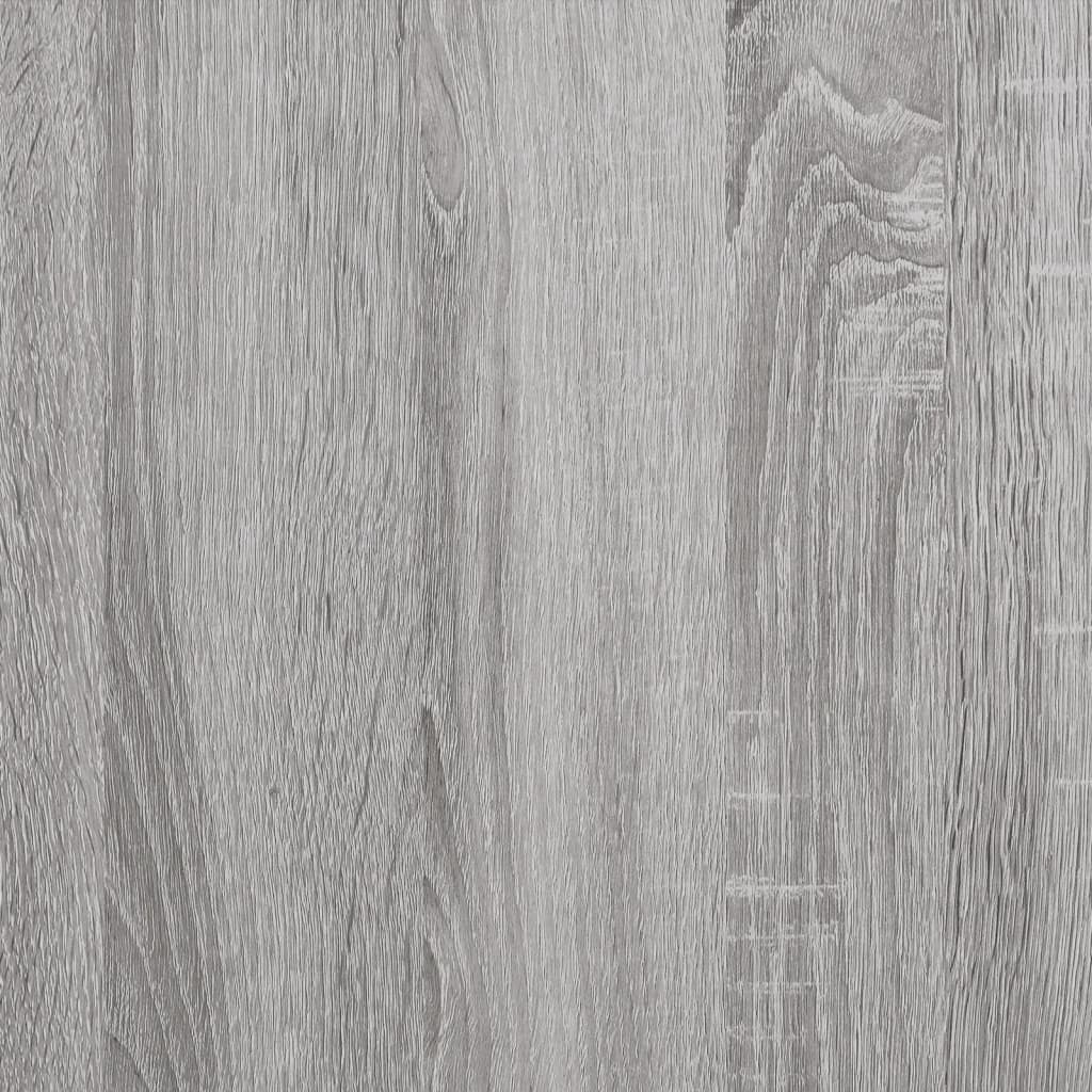 vidaXL Mueble para discos madera contrachapada gris sonoma 121x38x48cm
