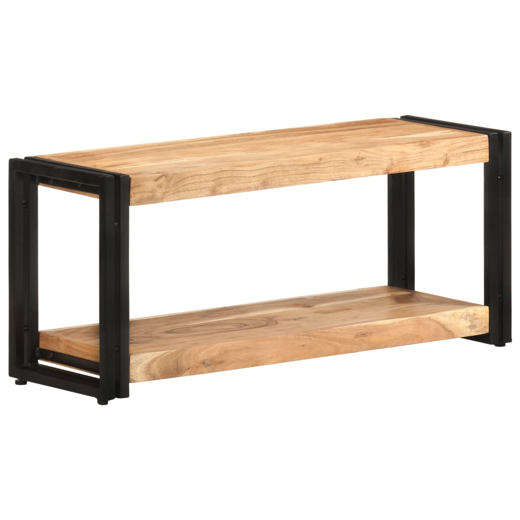 vidaXL Mueble para TV de madera maciza de acacia 90x30x40 cm