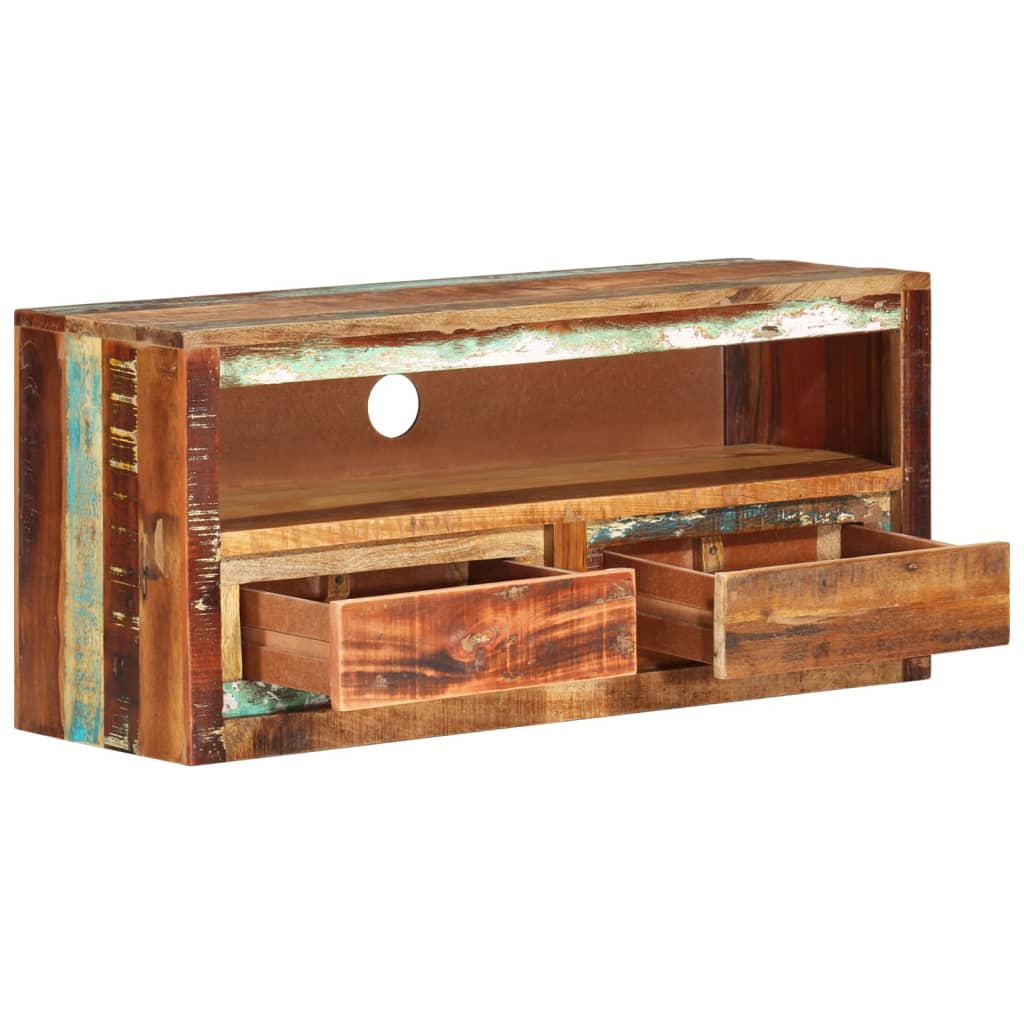 vidaXL Muebles para TV 2 uds madera maciza reciclada 88x30x40 cm