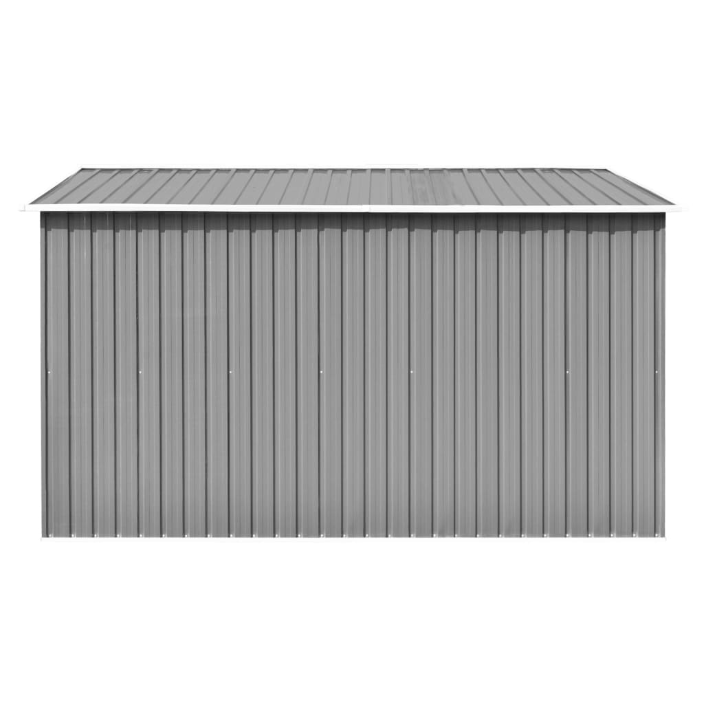 vidaXL Caseta de jardín metal gris 257x298x178 cm