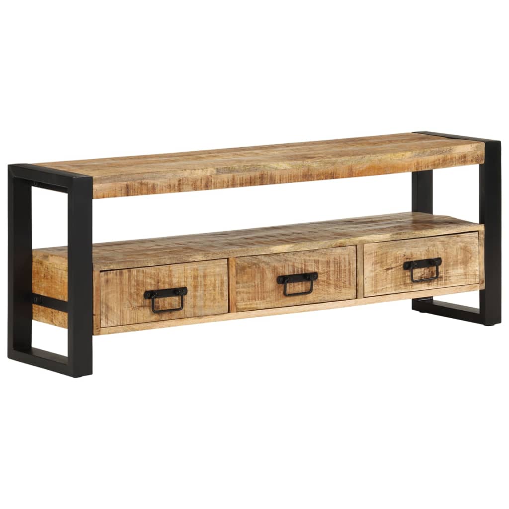 vidaXL Mueble de TV madera maciza de mango 120x33x45 cm