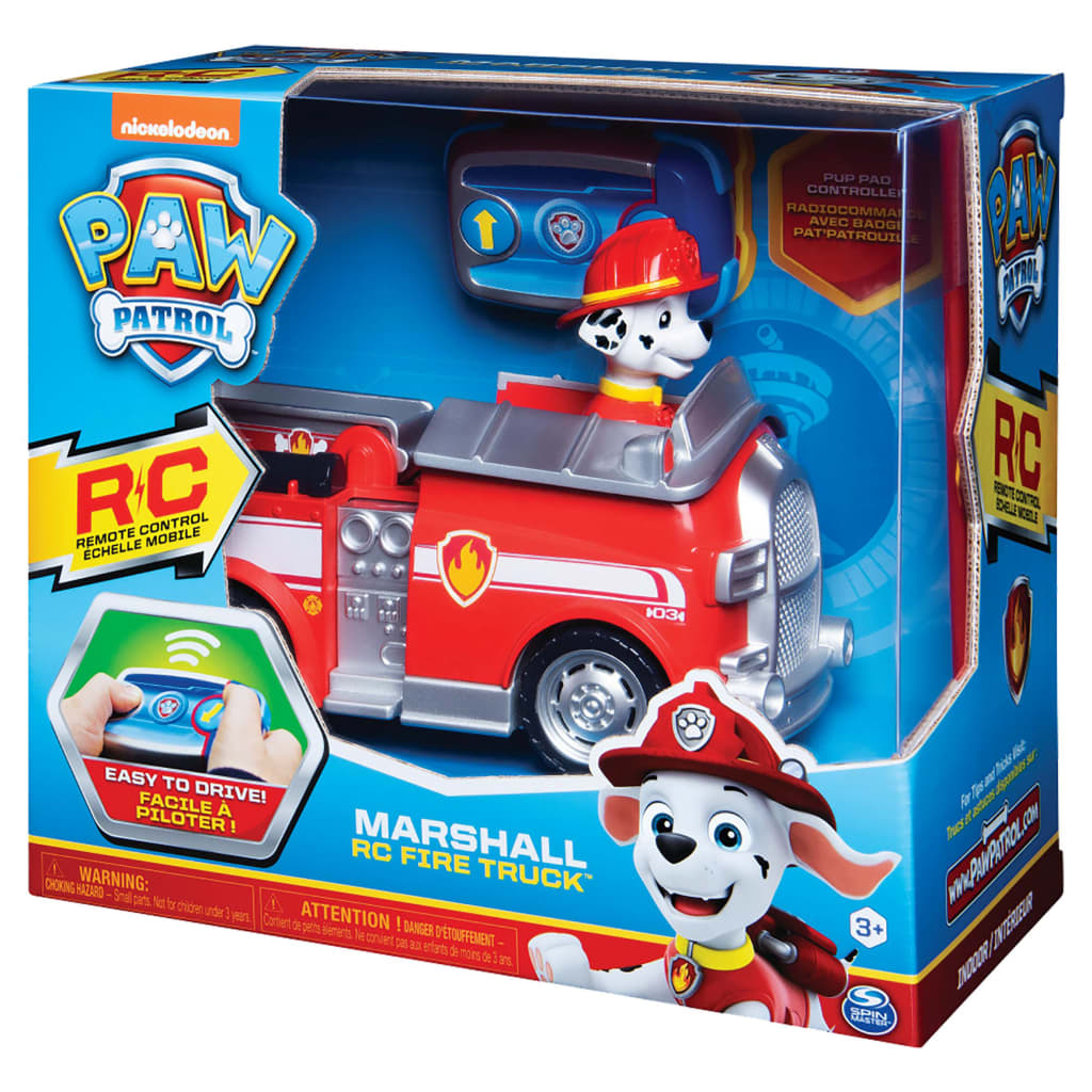Paw Patrol Coche de juguete con radiocontrol Marshall Fire Truck
