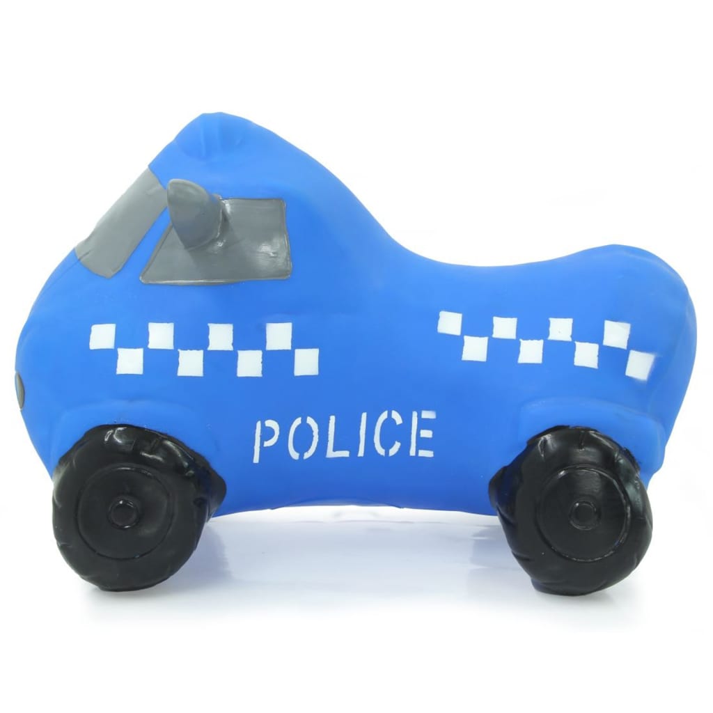 JAMARA Juguete saltarín coche de policía color azul con bomba de aire