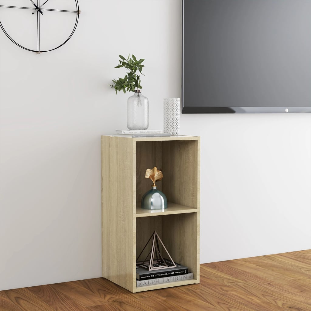 vidaXL Mueble para TV madera contrachapada roble Sonoma 72x35x36,5 cm