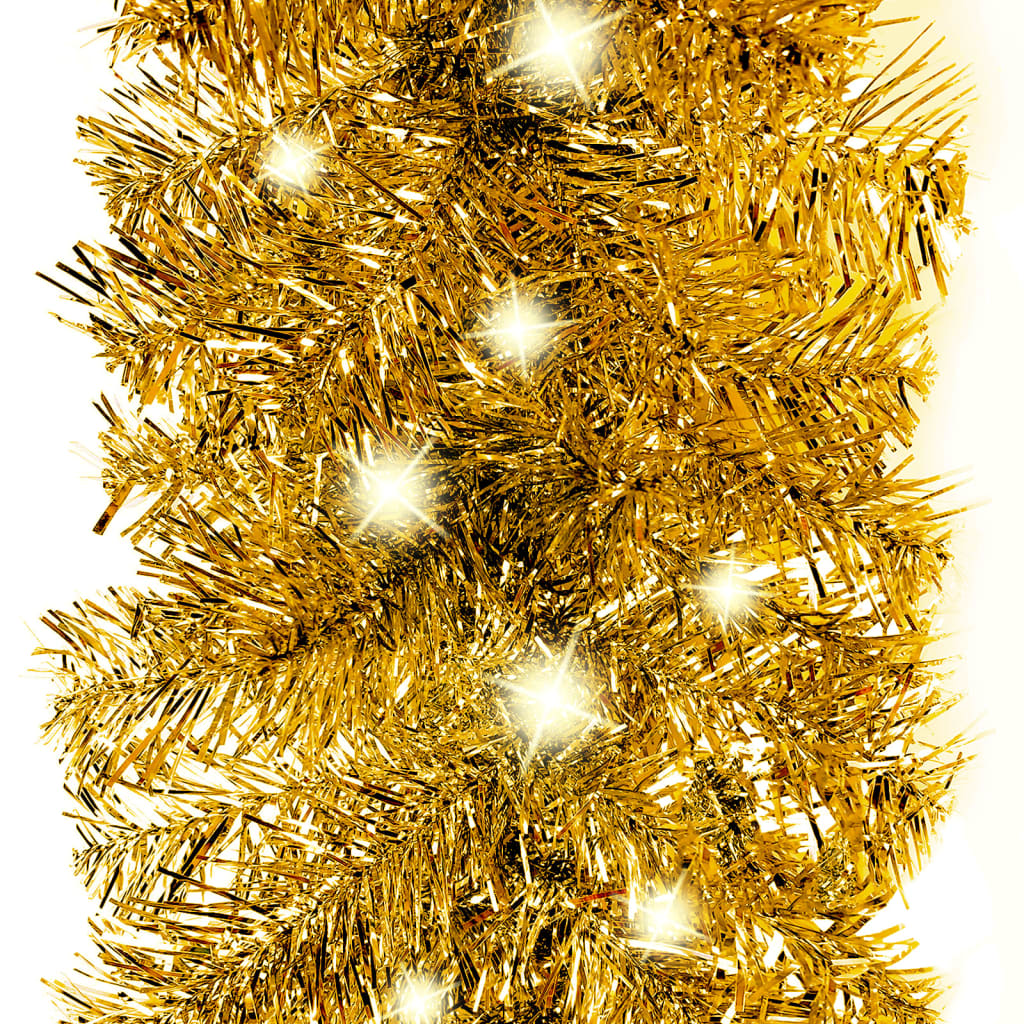vidaXL Guirnalda de Navidad con luces LED dorado 20 m
