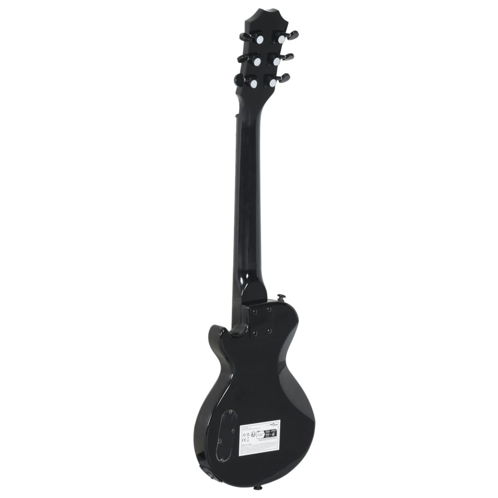 vidaXL Guitarra eléctrica para niños con funda negro 3/4 30"