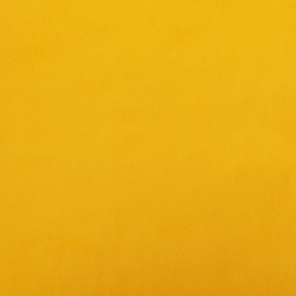 vidaXL Banco de terciopelo amarillo 110x76x80 cm