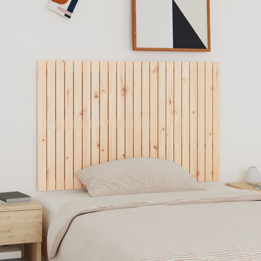 vidaXL Cabecero de cama de pared madera maciza de pino 140x3x90 cm