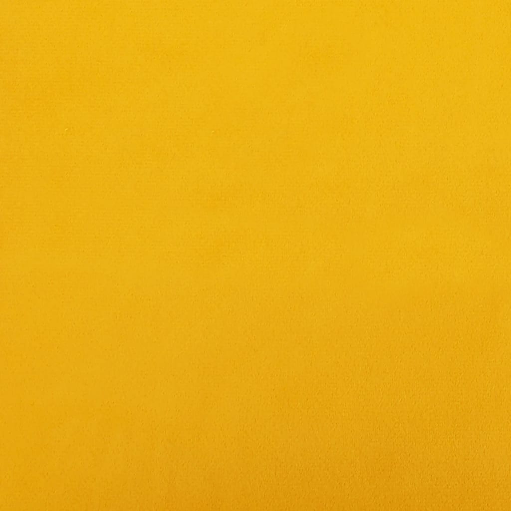 vidaXL Sillón de relax de terciopelo amarillo mostaza