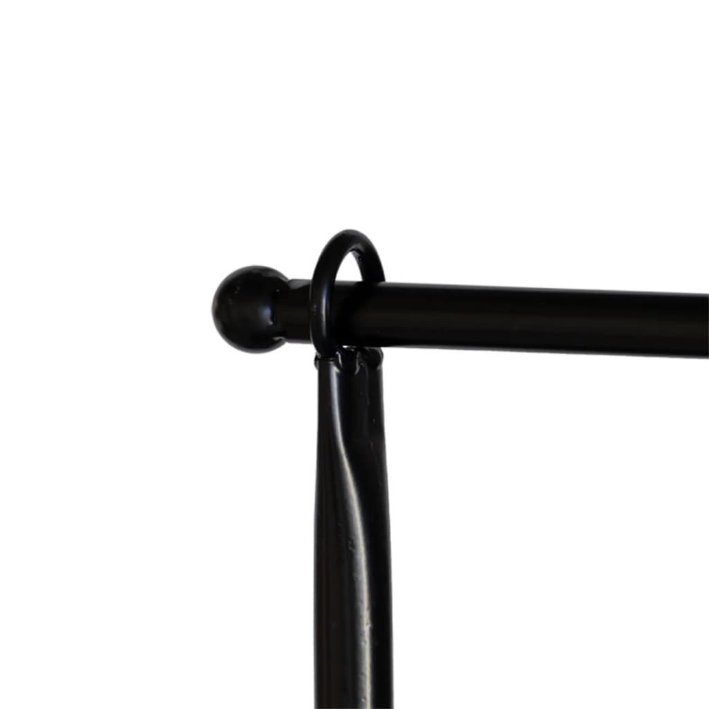 Esschert Design Barra decorativa para mesa con abrazadera negro