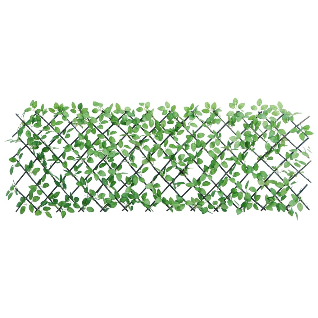 vidaXL Enrejado valla expansible de hiedra artificial verde 180x65 cm