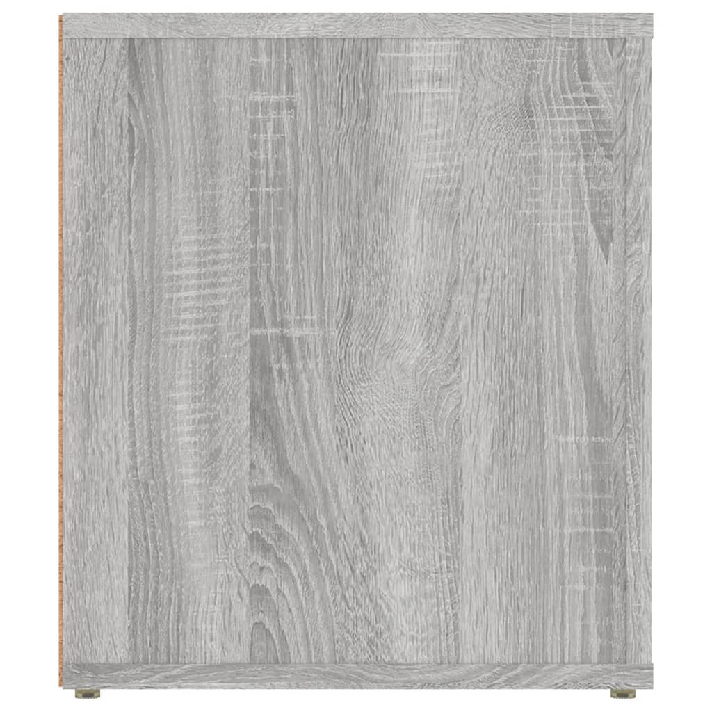 vidaXL Mueble de TV madera contrachapada gris Sonoma 100x35x40 cm