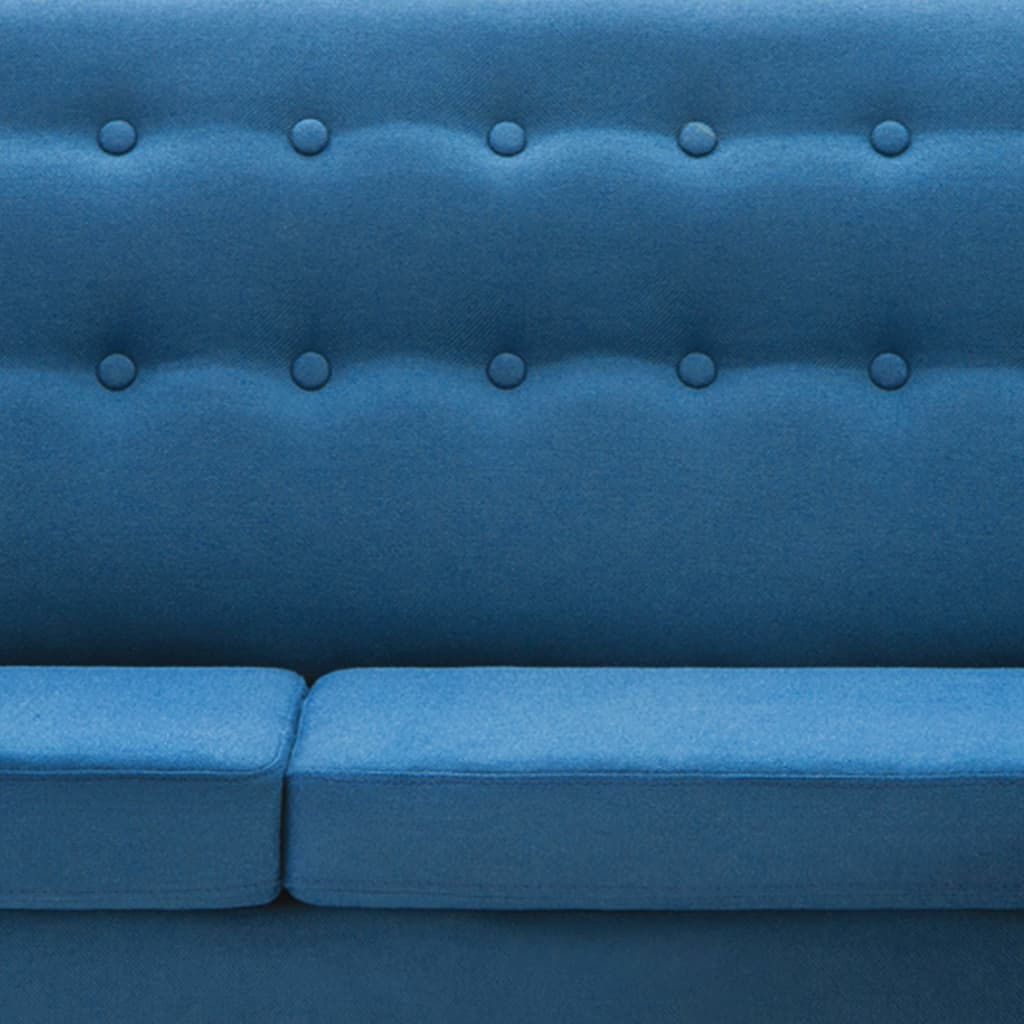 vidaXL Sofá con forma de L tapizado tela azul 171,5x138x81,5 cm
