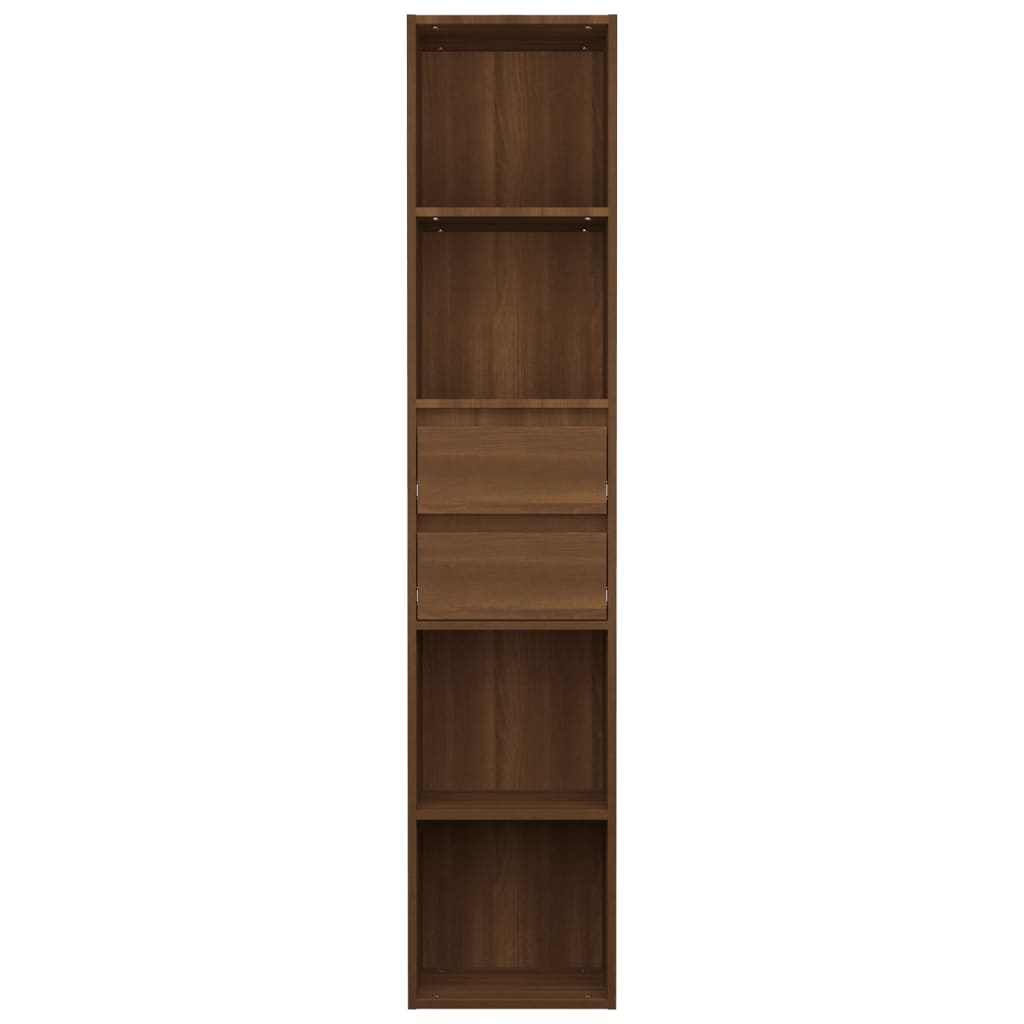 vidaXL Estantería de madera contrachapada roble marrón 36x30x171 cm