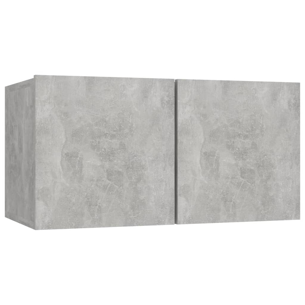 vidaXL Mueble de salón colgante gris hormigón 60x30x30 cm