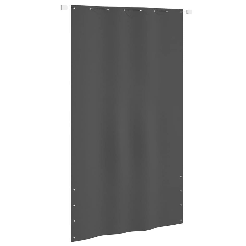 vidaXL Toldo pantalla para balcón tela oxford gris antracita 140x240cm