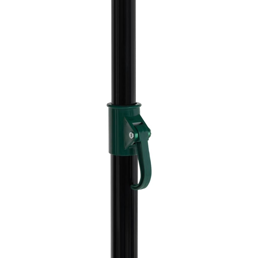vidaXL Paraguas de pesca verde 220x193 cm