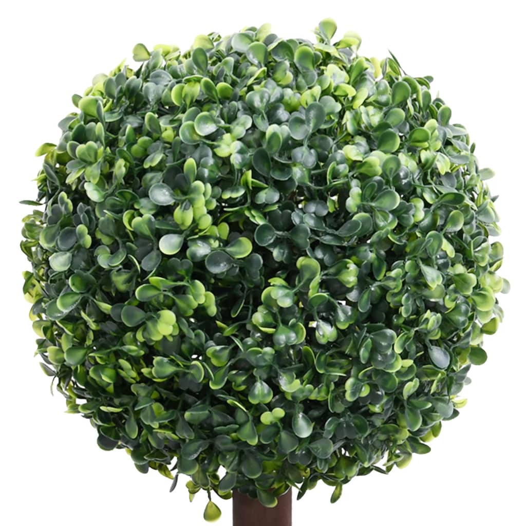 vidaXL Planta de boj artificial forma de bola con maceta verde 118 cm