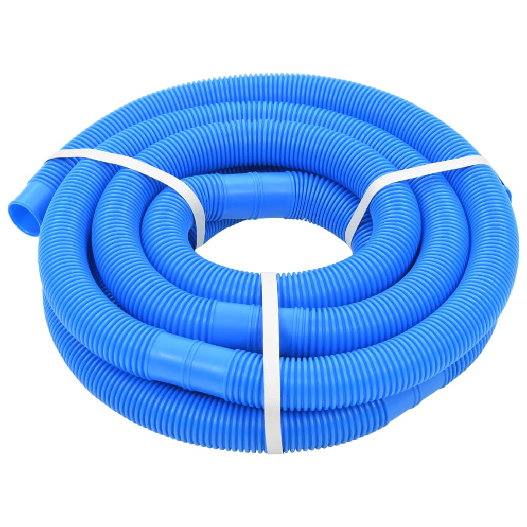 vidaXL Manguera de piscina con abrazaderas azul 38 mm 6 m