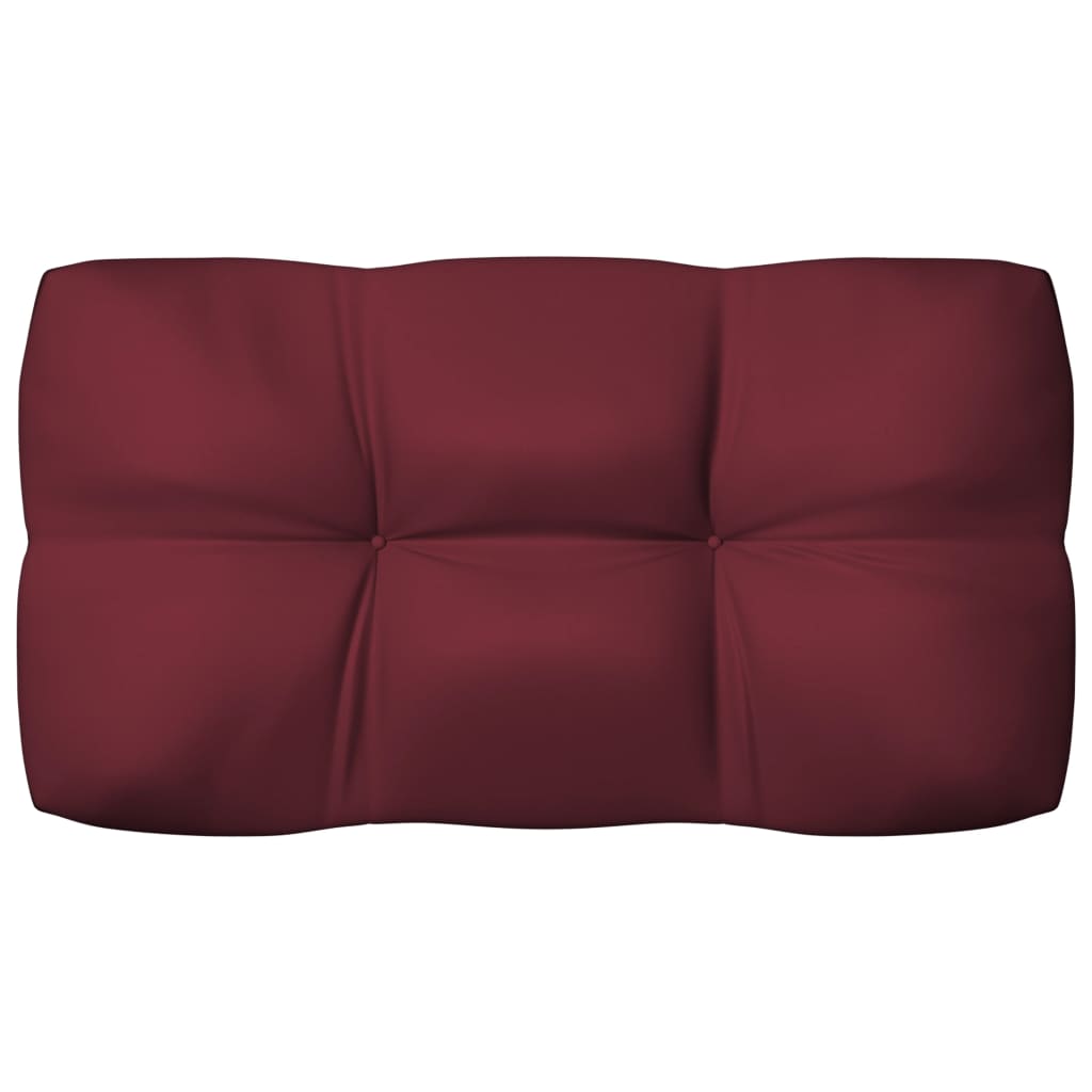 vidaXL Cojines para sofá de palets 7 piezas rojo tinto