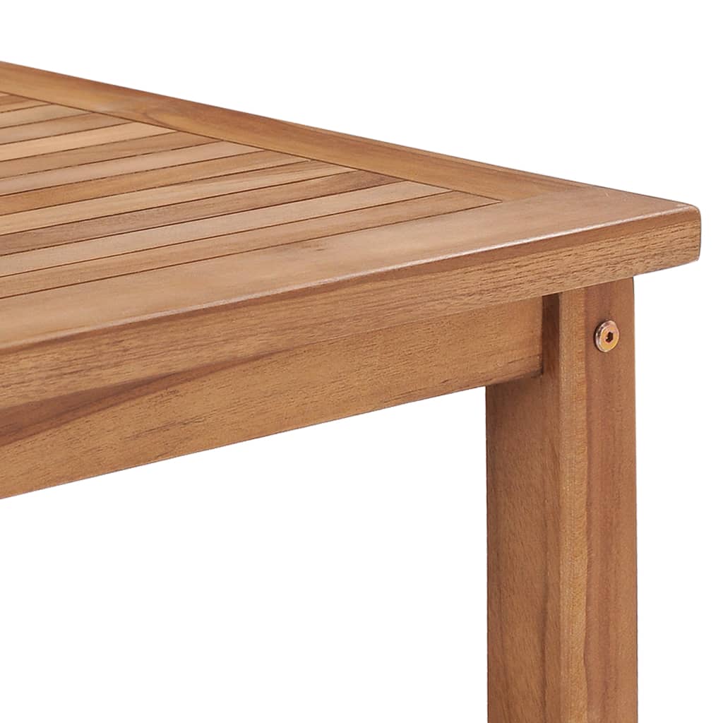 vidaXL Mesa de centro de madera maciza de teca 45x45x45 cm