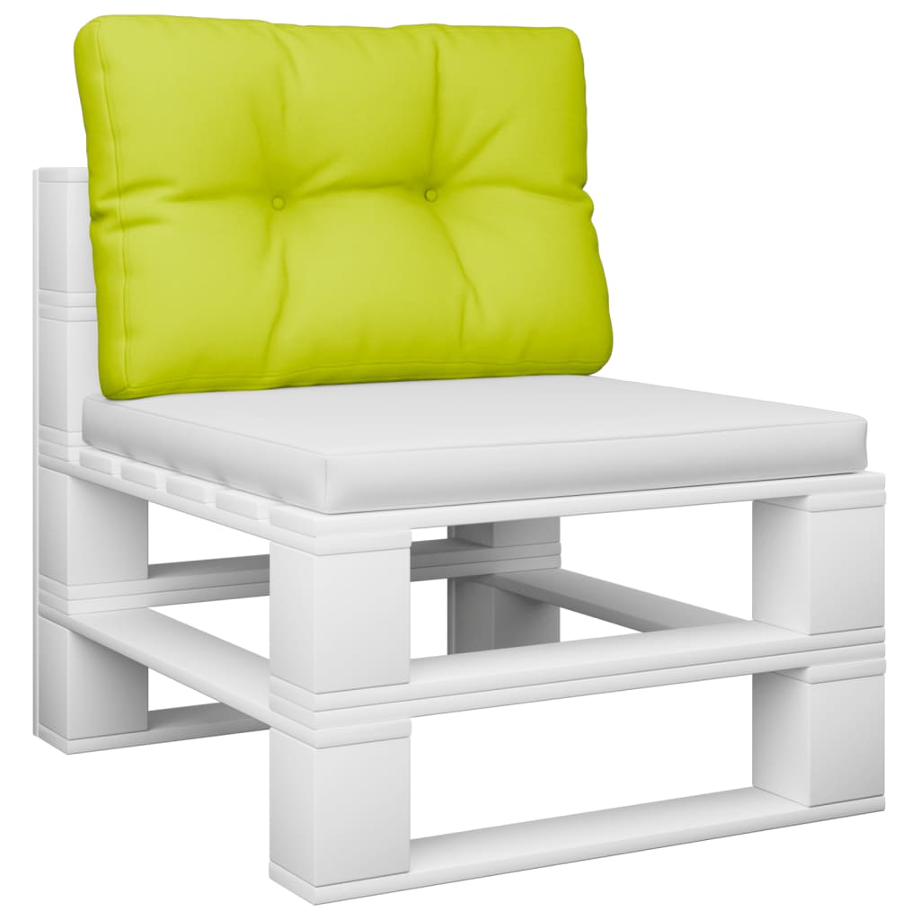 vidaXL Cojín para sofá de palets de tela verde claro 60x40x12 cm
