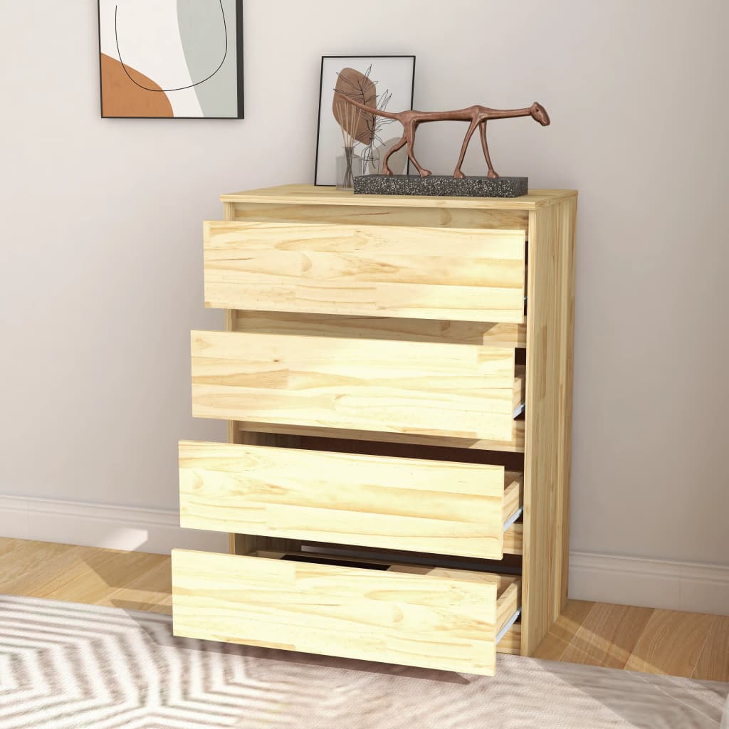 vidaXL Mueble auxiliar madera maciza de pino 60x36x84 cm