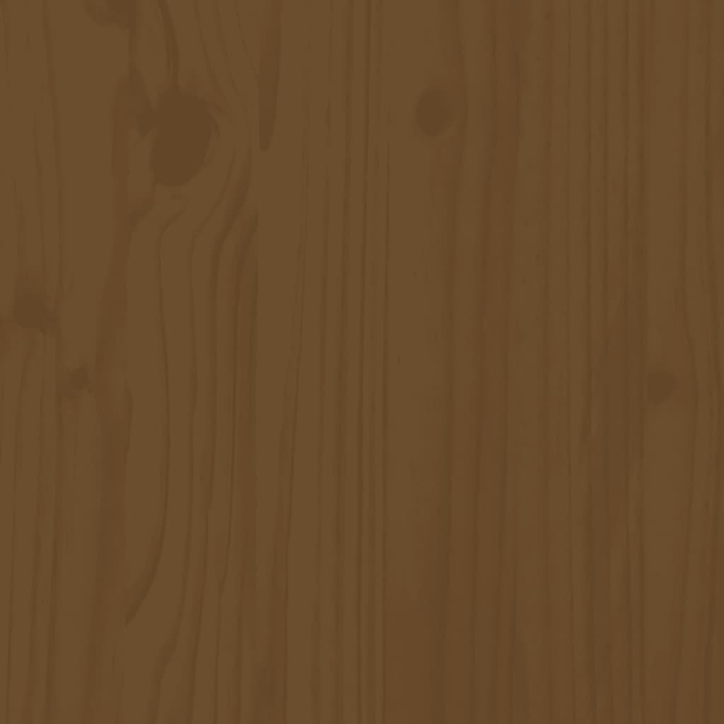vidaXL Cama para personas mayores madera maciza pino marrón 140x190 cm