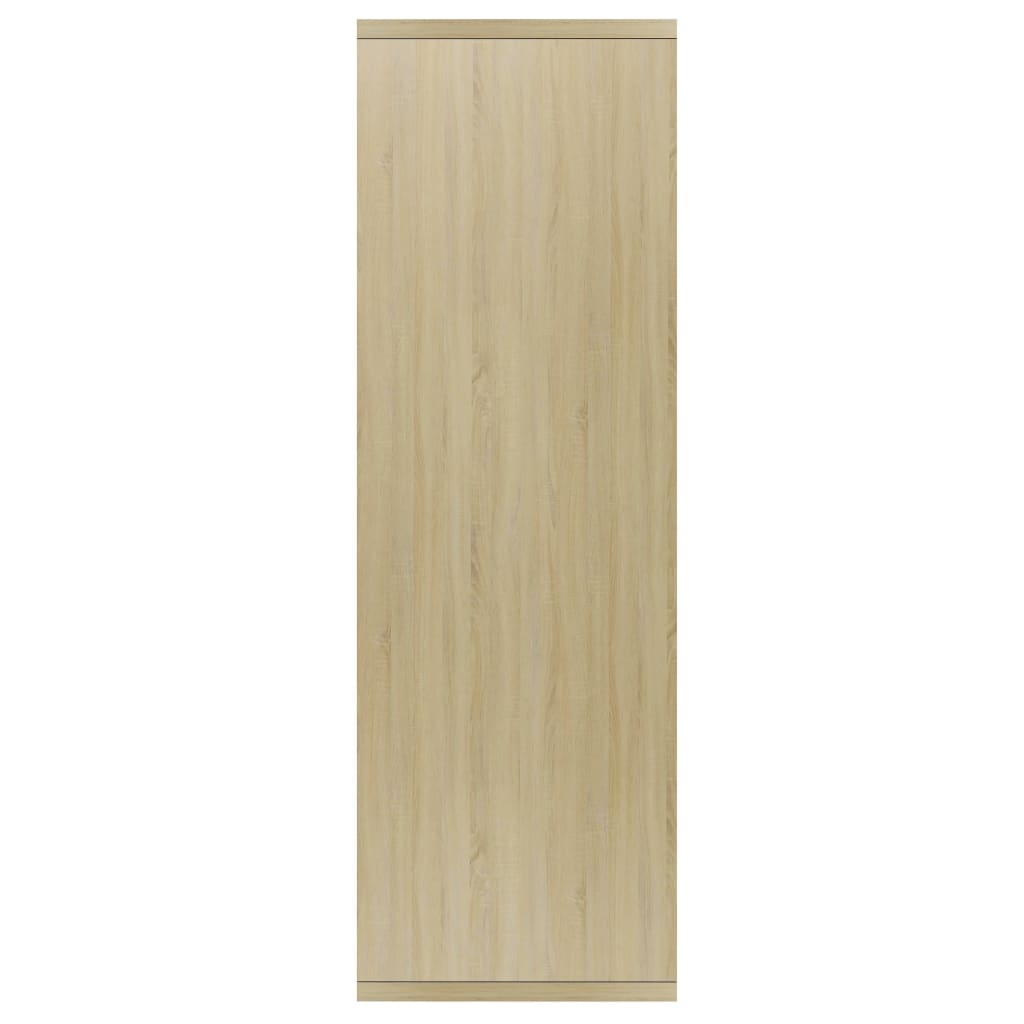 vidaXL Estantería/Aparador madera contrachapada color roble 50x25x80cm