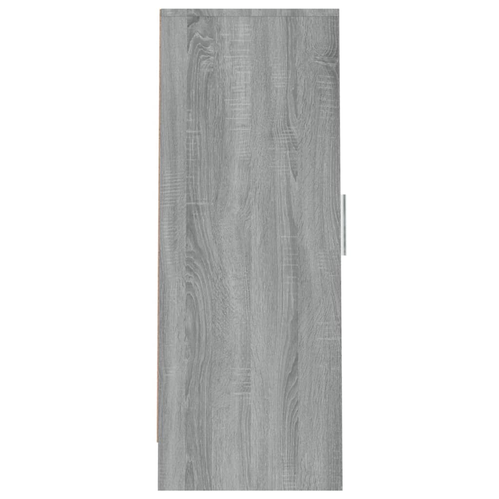 vidaXL Zapatero de madera contrachapada gris Sonoma 32x35x92 cm
