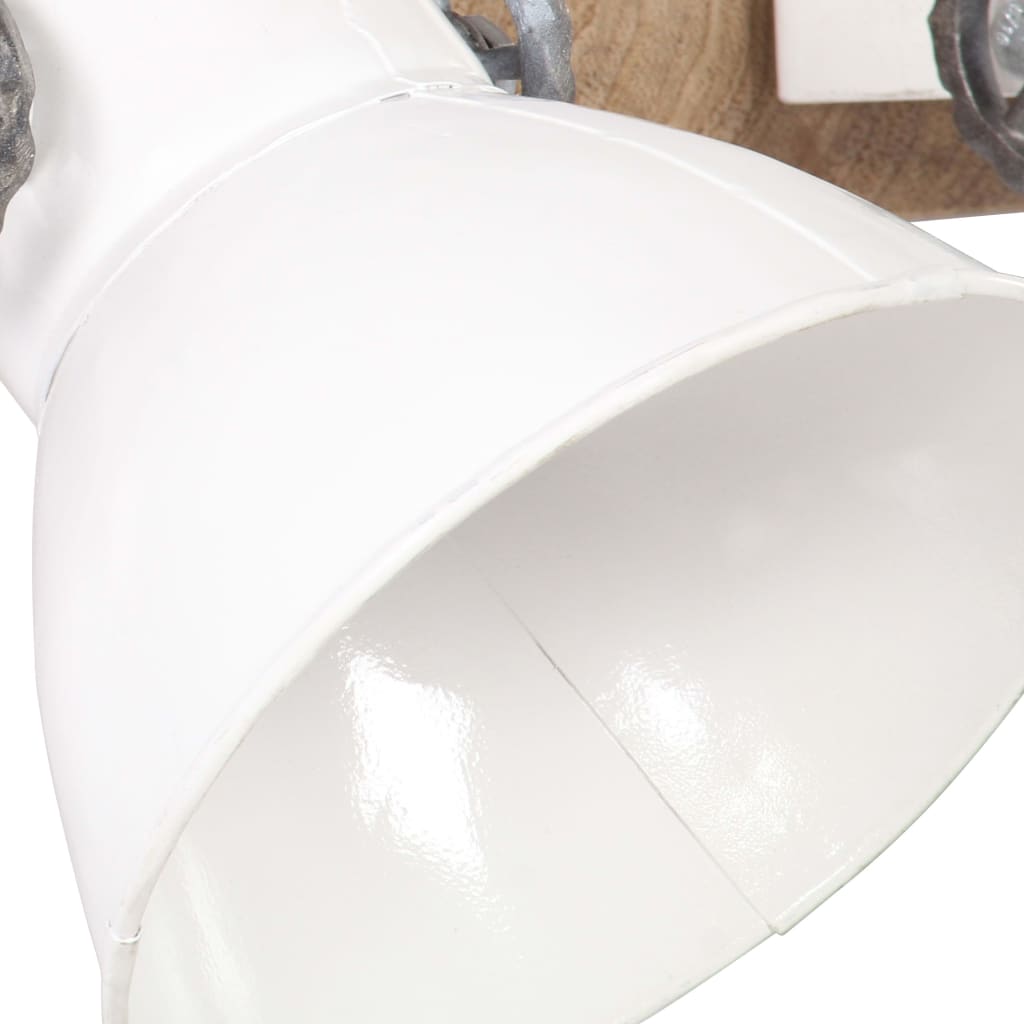 vidaXL Lámpara de pared industrial blanca 45x25 cm E27