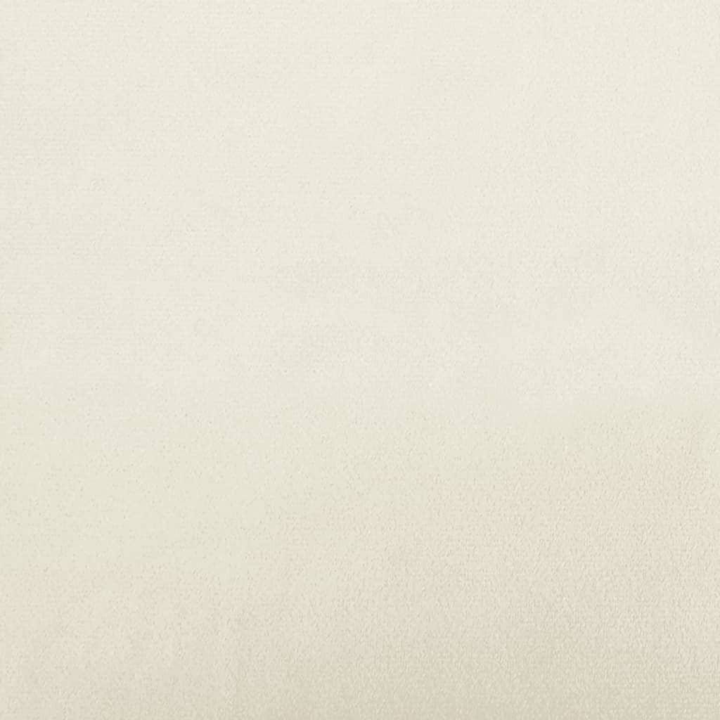 vidaXL Sillón de terciopelo color crema 60 cm