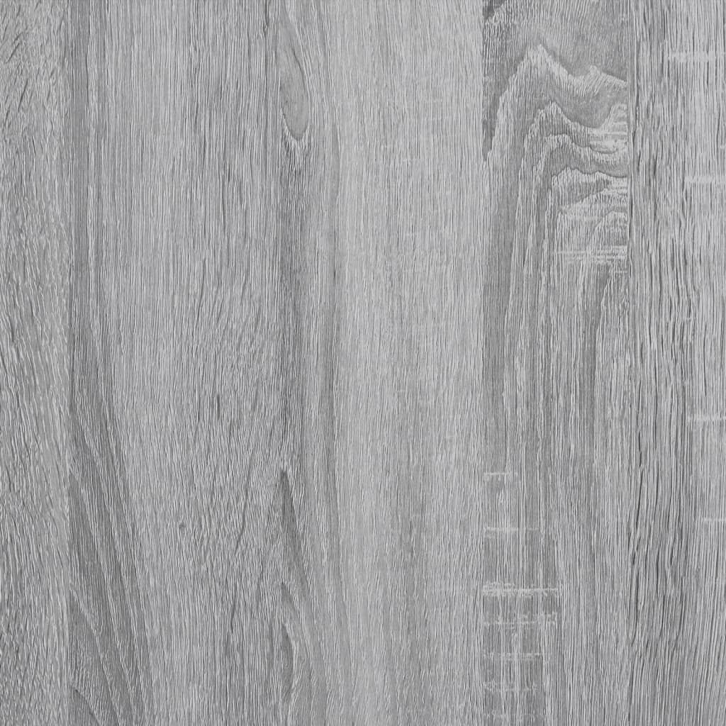 vidaXL Zapatero de madera de ingeniería gris Sonoma 60x21x125,5 cm