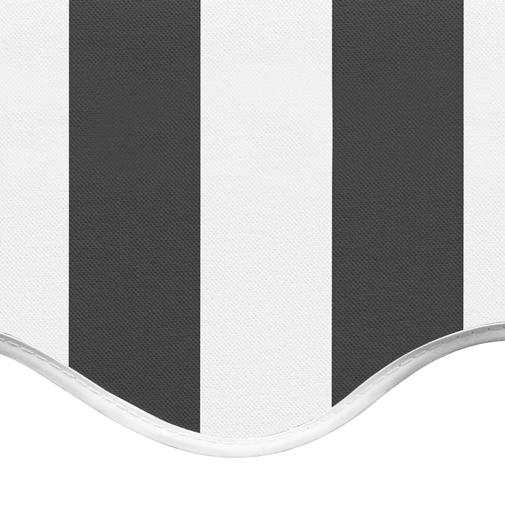 vidaXL Tela de repuesto para toldo gris antracita y blanco 3,5x2,5 m