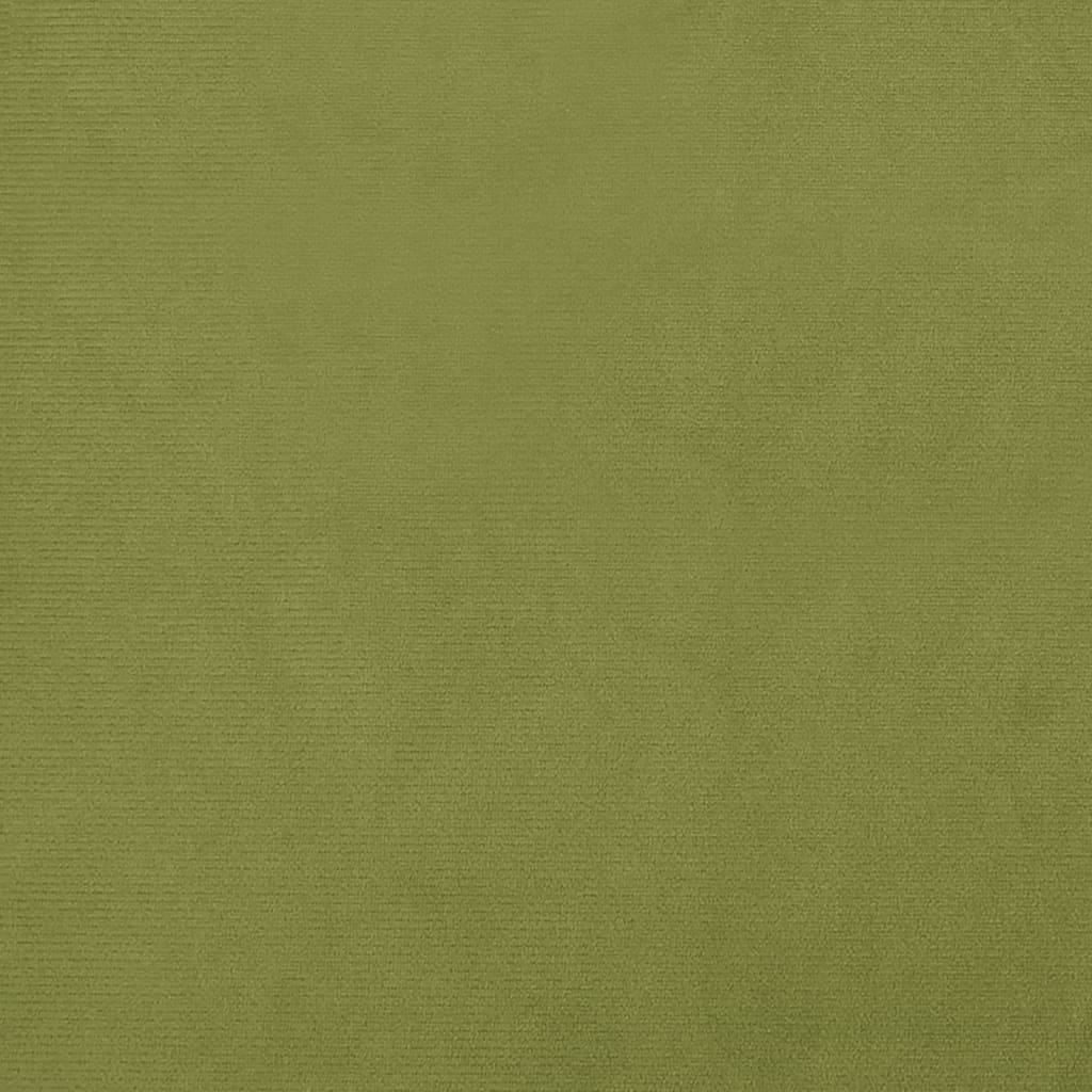vidaXL Reposapiés de terciopelo verde claro 60x60x36 cm