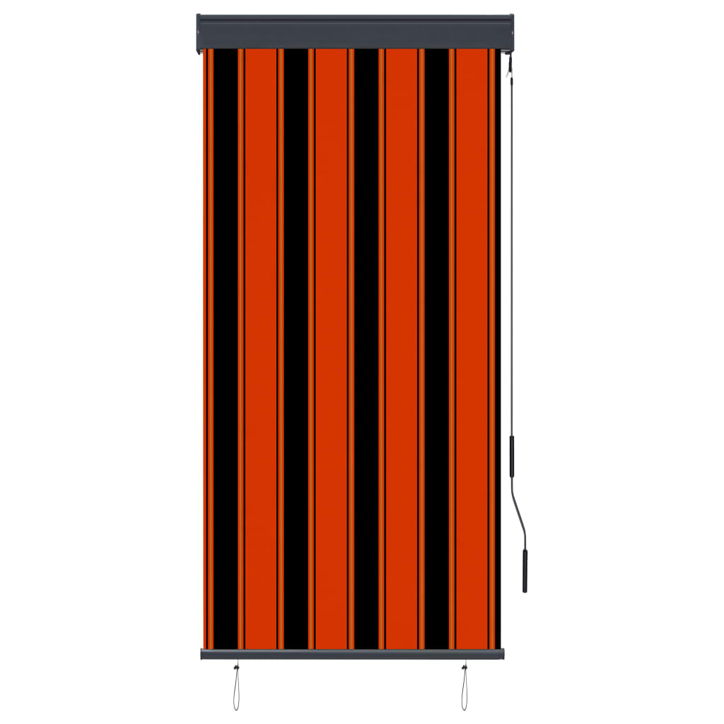 vidaXL Estor enrollable de exterior naranja y marrón 80x250 cm