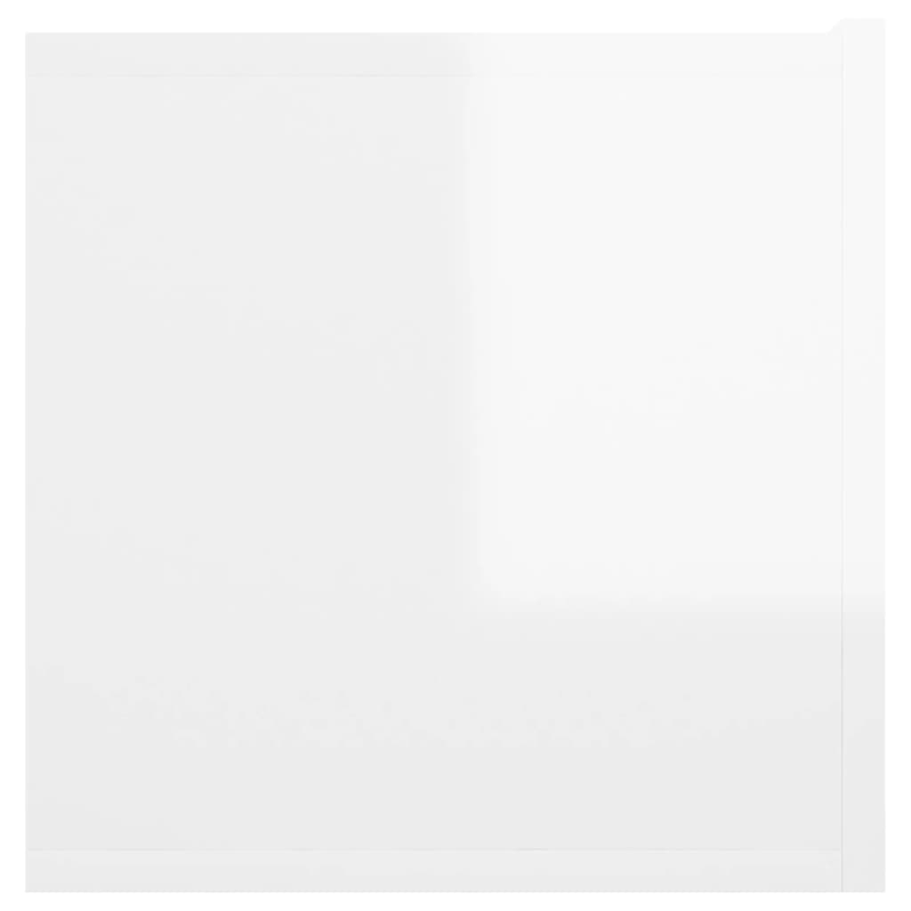 vidaXL Muebles de salón colgantes 3 unidades blanco brillo 60x30x30 cm