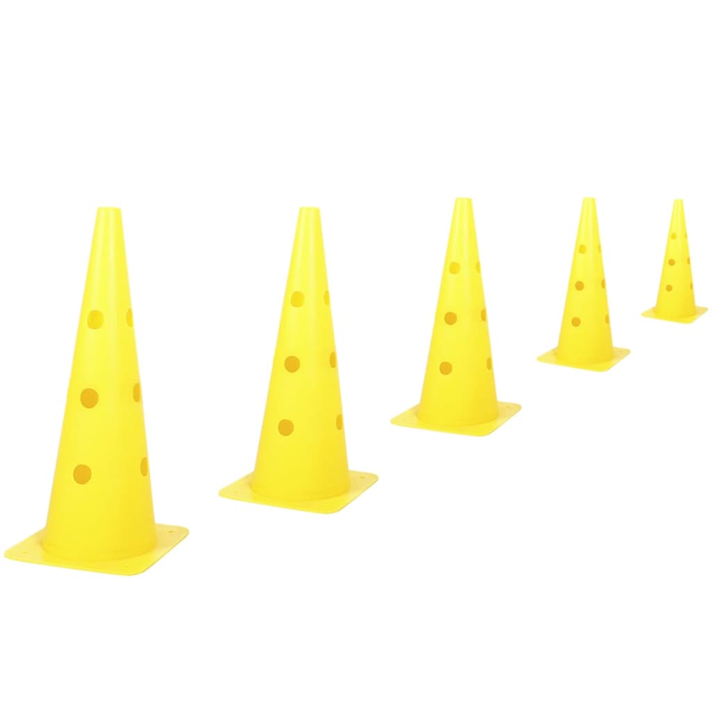 Kerbl Set de agilidad obstáculos y conos 2 en 1 amarillo 81994