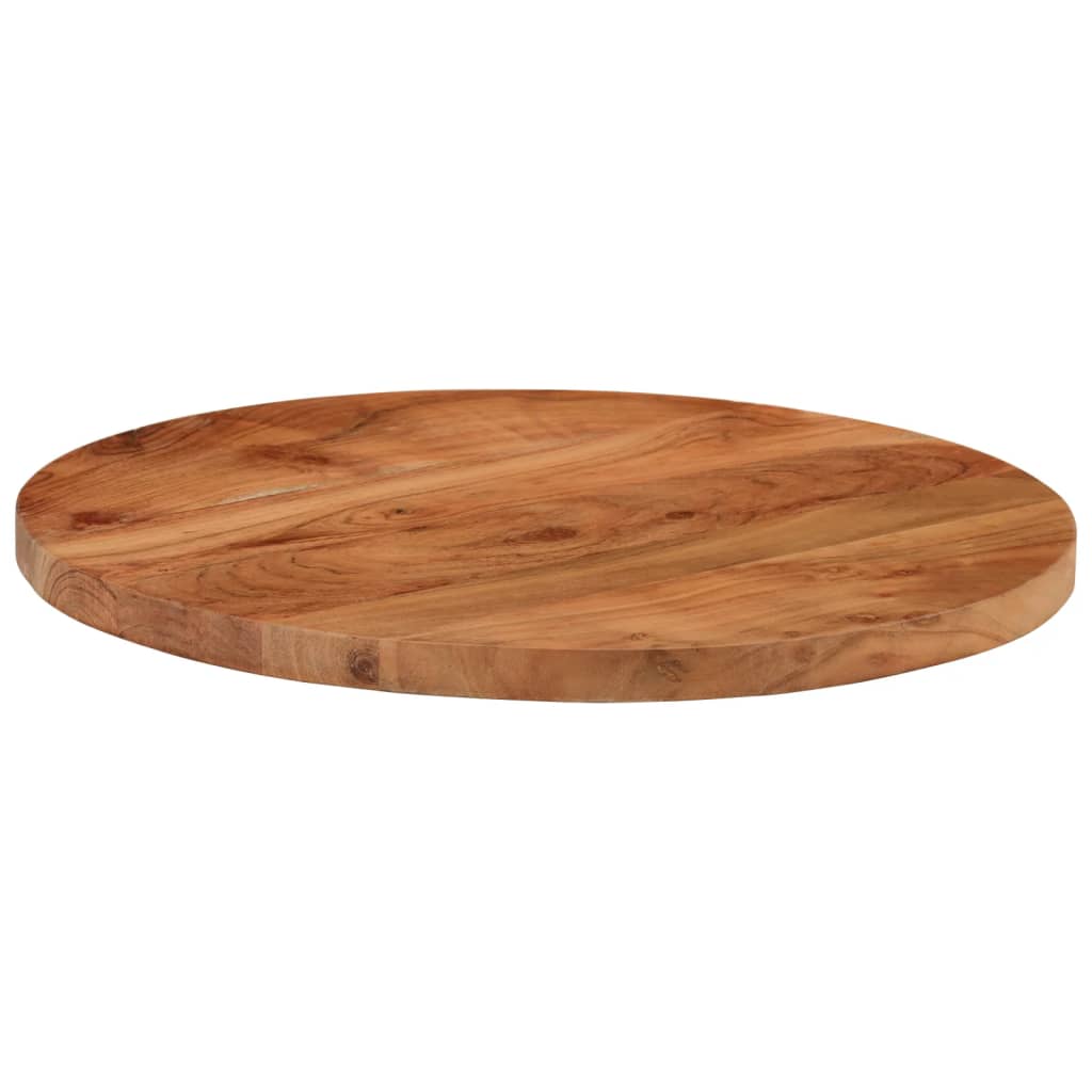 vidaXL Tablero de mesa redondo madera maciza de acacia Ø50x2,5 cm