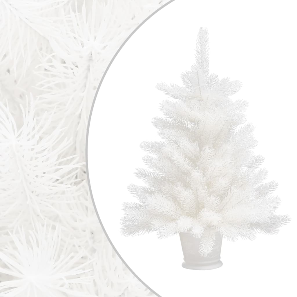 vidaXL Árbol de Navidad artificial preiluminado con luces blanco 65 cm