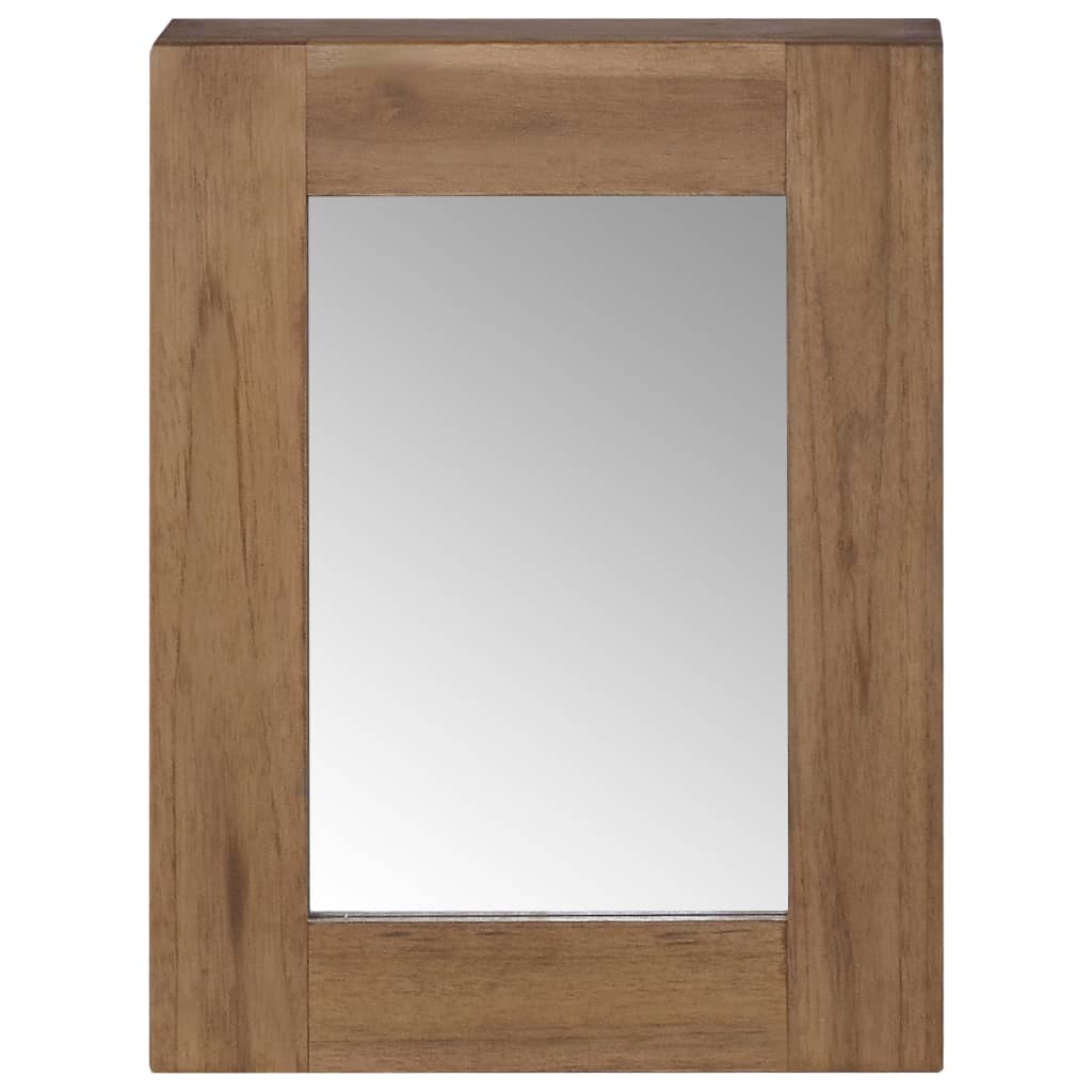 vidaXL Armario espejo de madera maciza de teca 30x10x40 cm