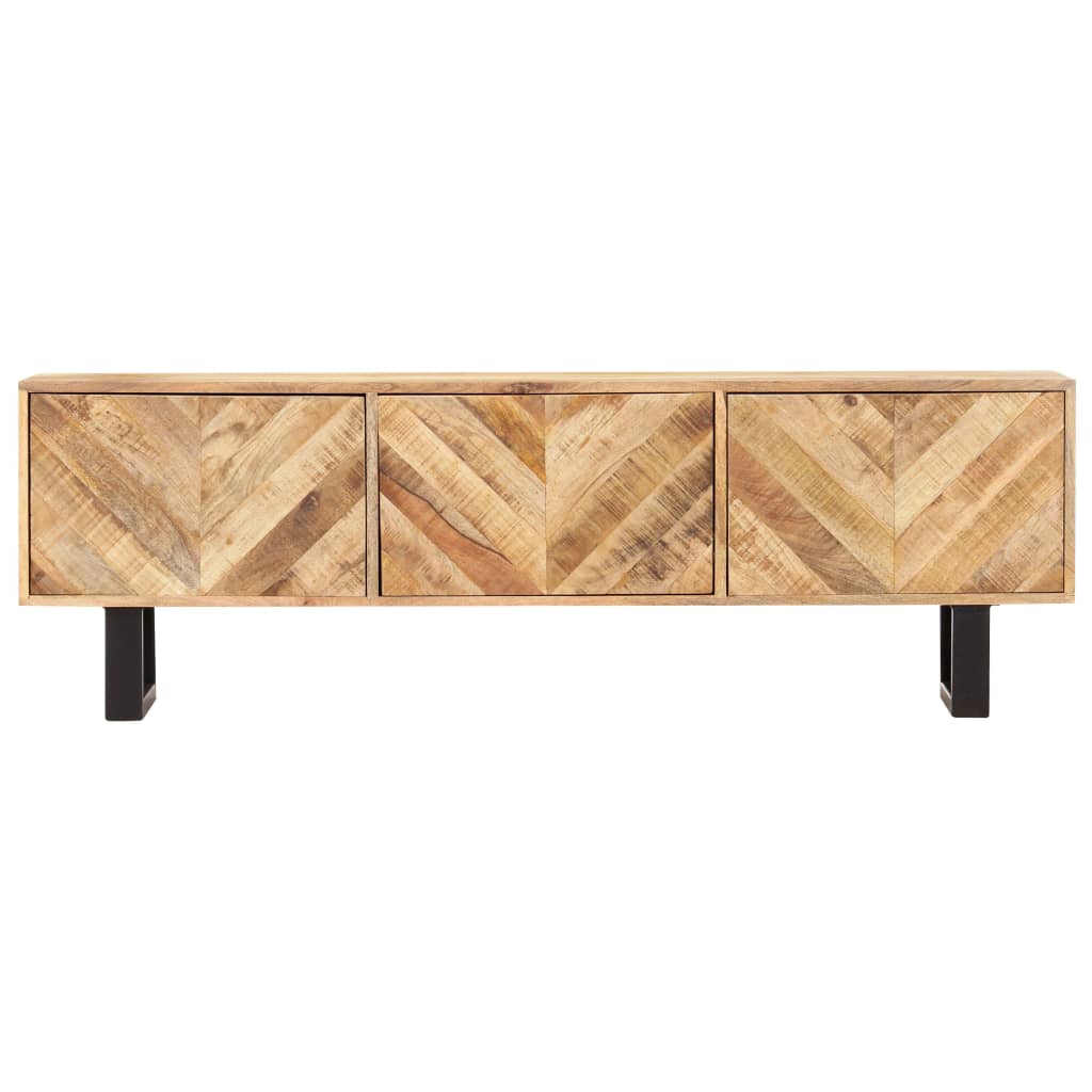 vidaXL Mueble para TV madera maciza de mango 140x30x45 cm
