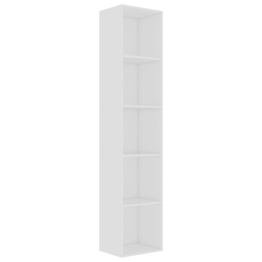 vidaXL Estantería librería madera contrachapada blanco 40x30x189 cm