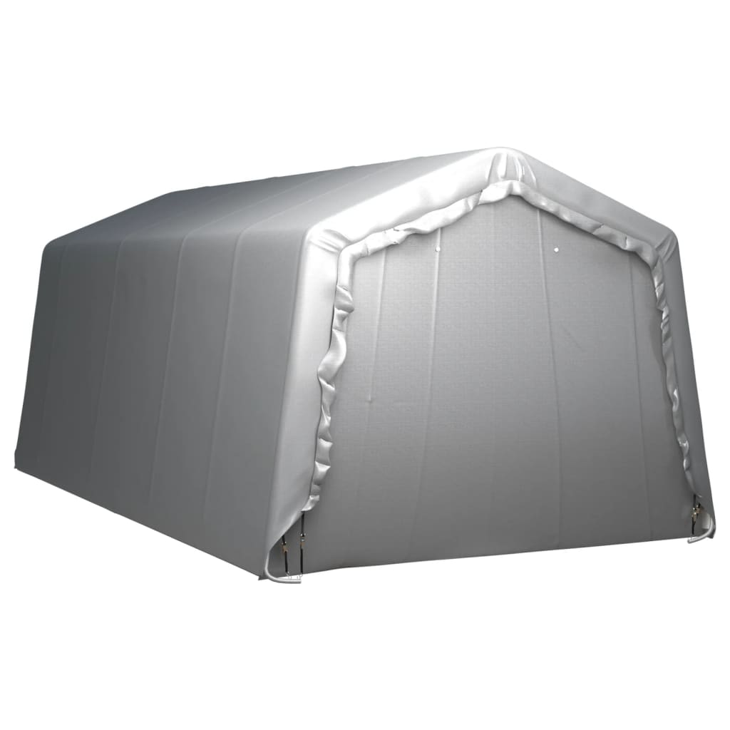 vidaXL Carpa de almacenamiento acero gris 300x600 cm