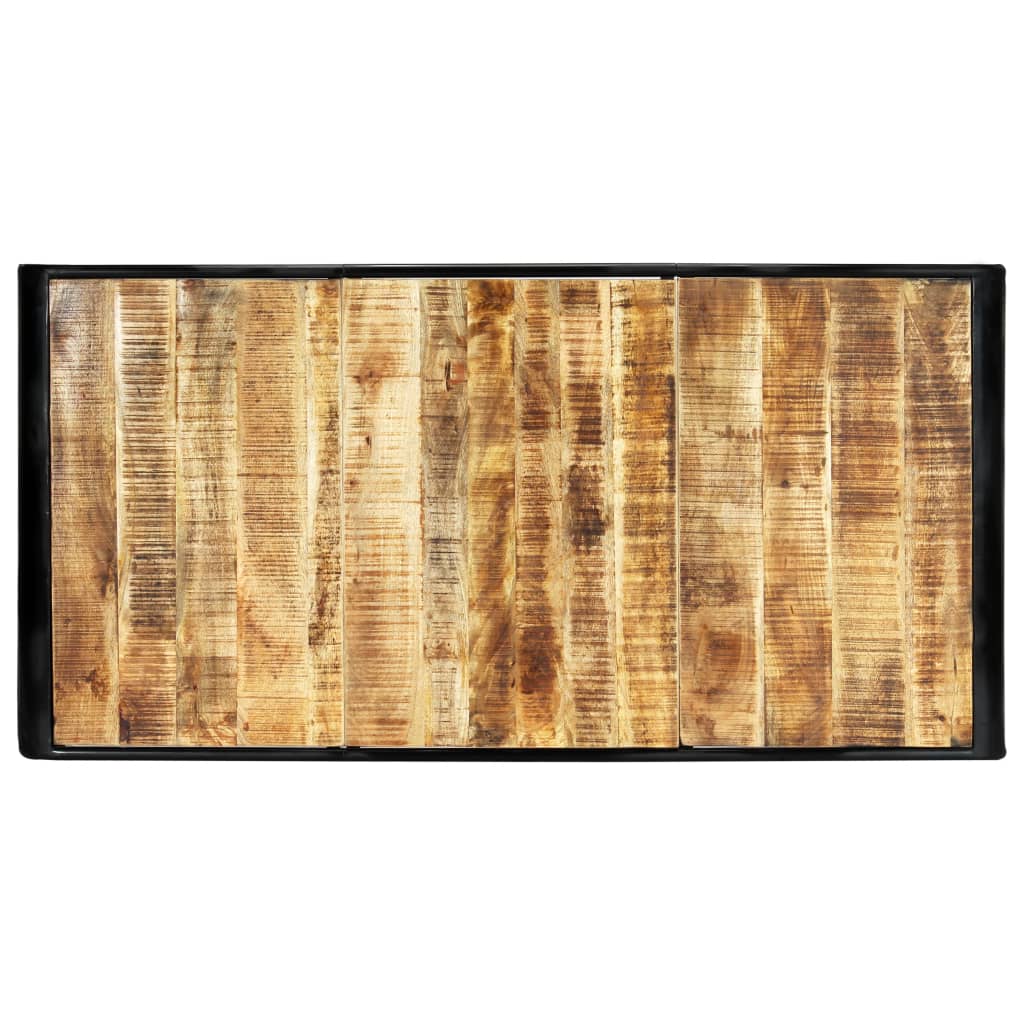 vidaXL Mesa de comedor madera maciza de mango en bruto 180x90x76 cm