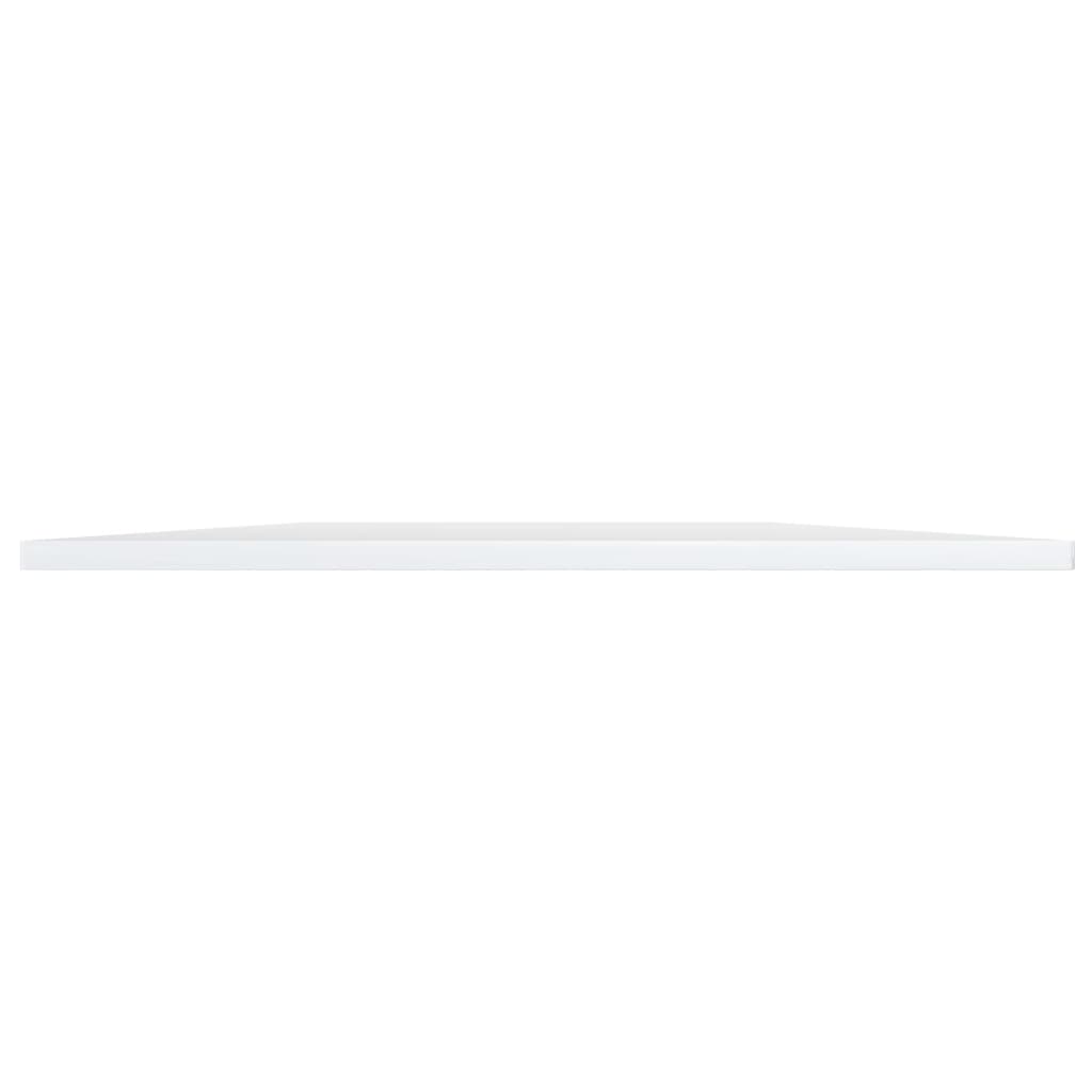 vidaXL Estante estantería 8uds contrachapada blanco brillo 80x20x1,5cm