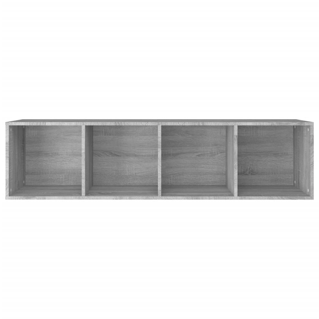 vidaXL Estantería/mueble de TV contrachapada gris Sonoma 36x30x143 cm