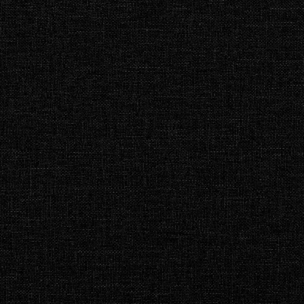 vidaXL Sofá cama tela negro 80x200 cm