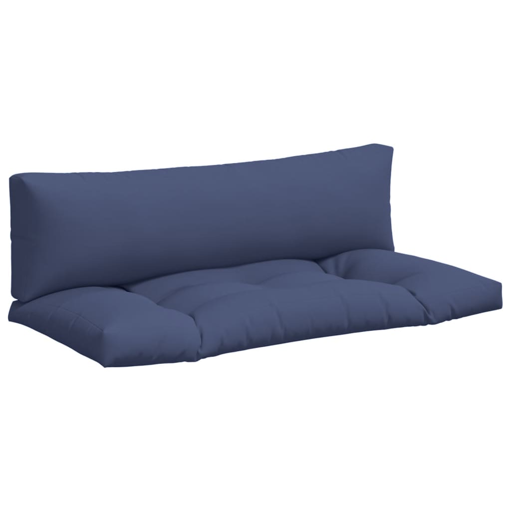 vidaXL Cojines para muebles de palets 2 uds tela Oxford azul marino