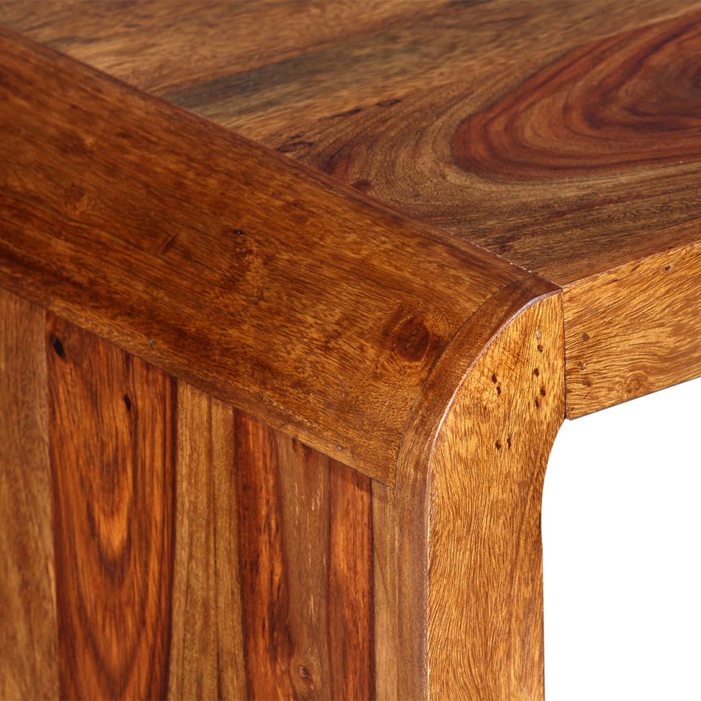 vidaXL Aparador/escritorio madera maciza de sheesham marrón